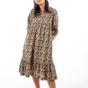 Saint Geraldine Frock Pollyjean Dress in Vineyard Daisy